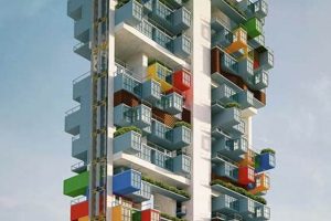 Eco-Friendly Container Skyscrapers: A Sustainable Solution for Urban Growth in the Clouds | Discover the World's Most Iconic Skyscrapers: Architecture, Design, and Innovation